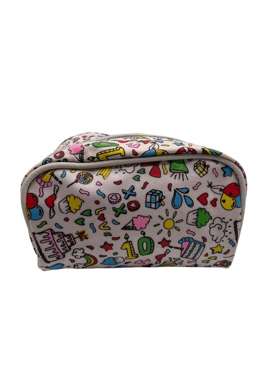 First Aid Beauty Handbags - First Aid Beauty Birthday Themed Travel Makeup Bag
